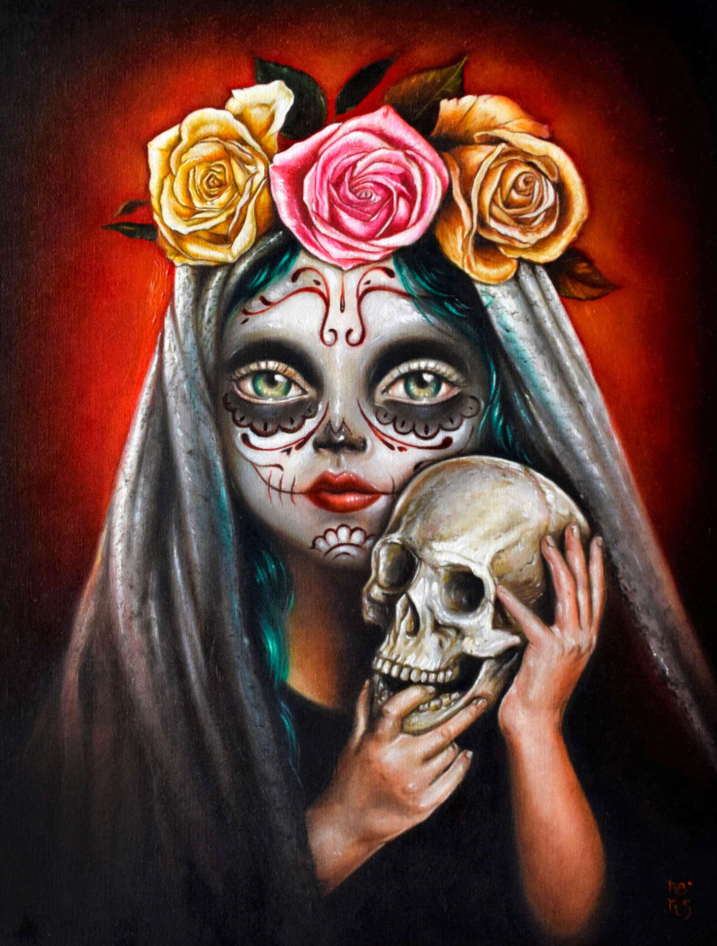 The caress of Santa Muerte