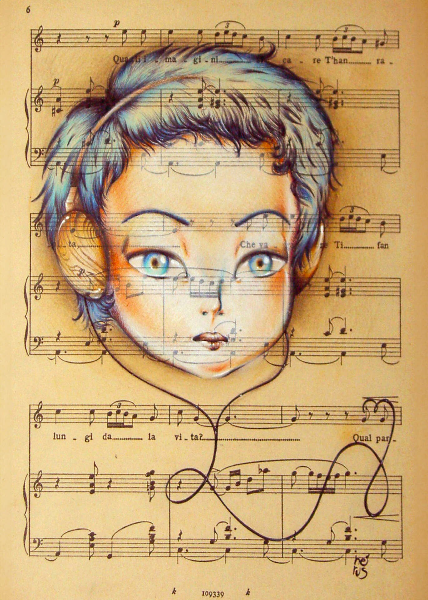 The first note